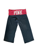 Red Cheetah Print VS PINK Foldover Capris (Large)