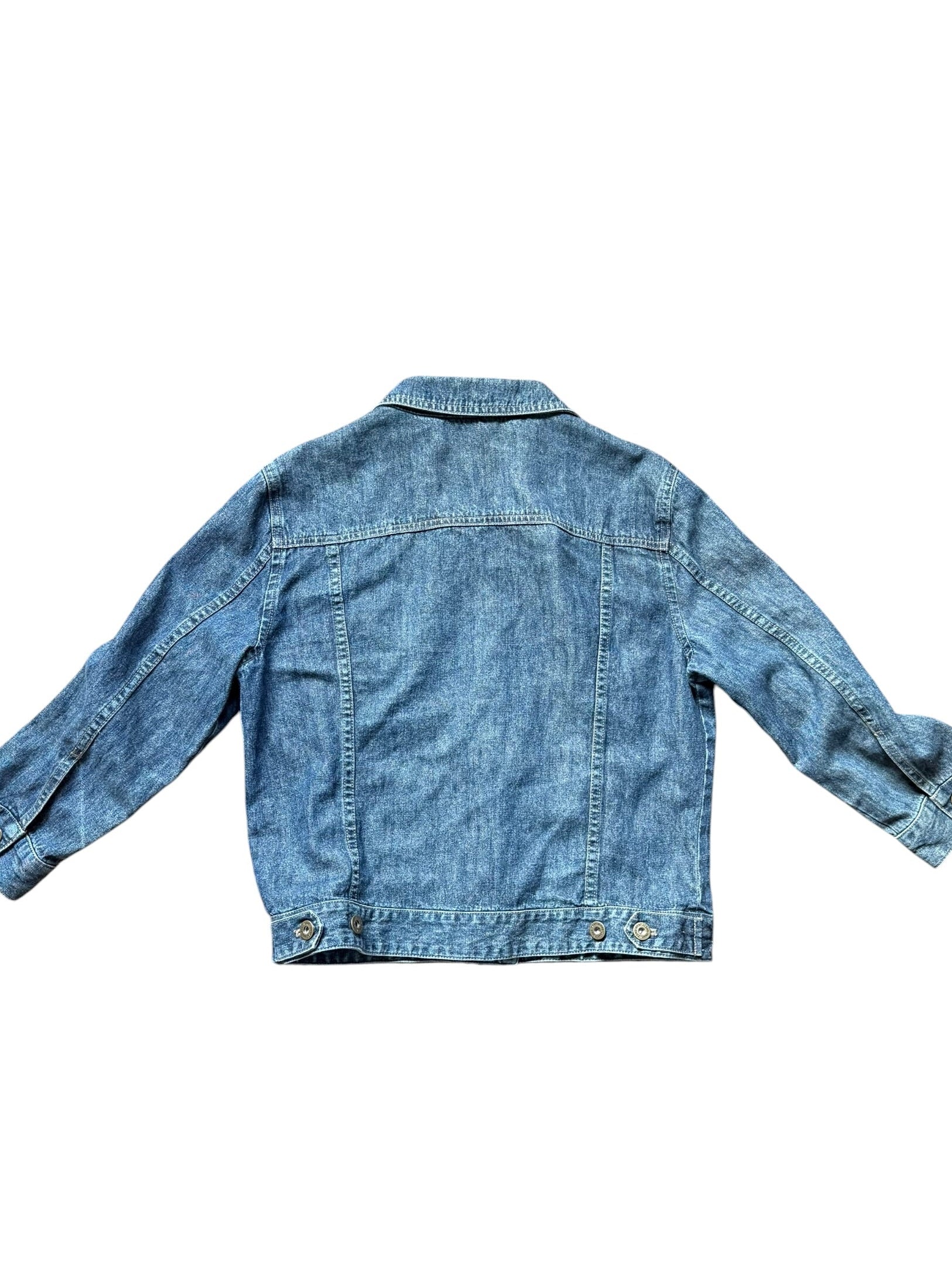 DKNY Dark Wash Denim Jacket (Fitted Large/True Medium)