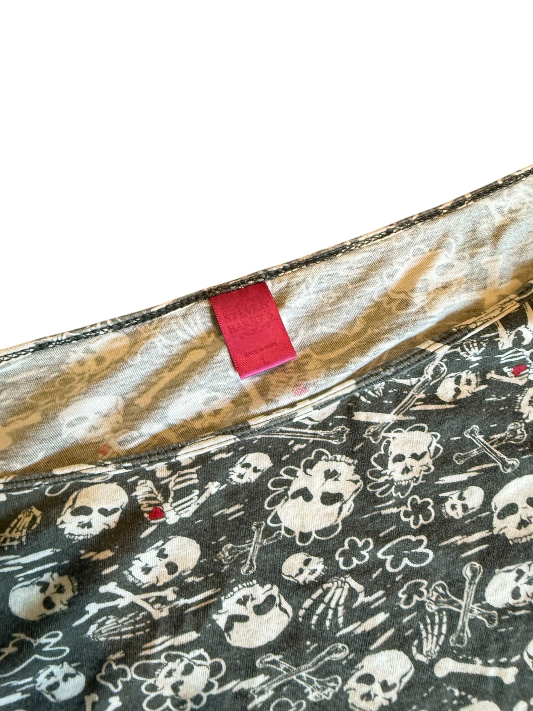 Stephen & Barry’s Off The Shoulder Skull Top: Large