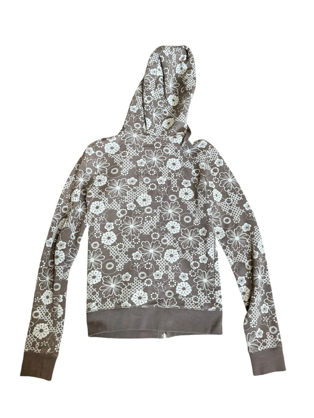 Aeropostale Floral Zip Up (Small)