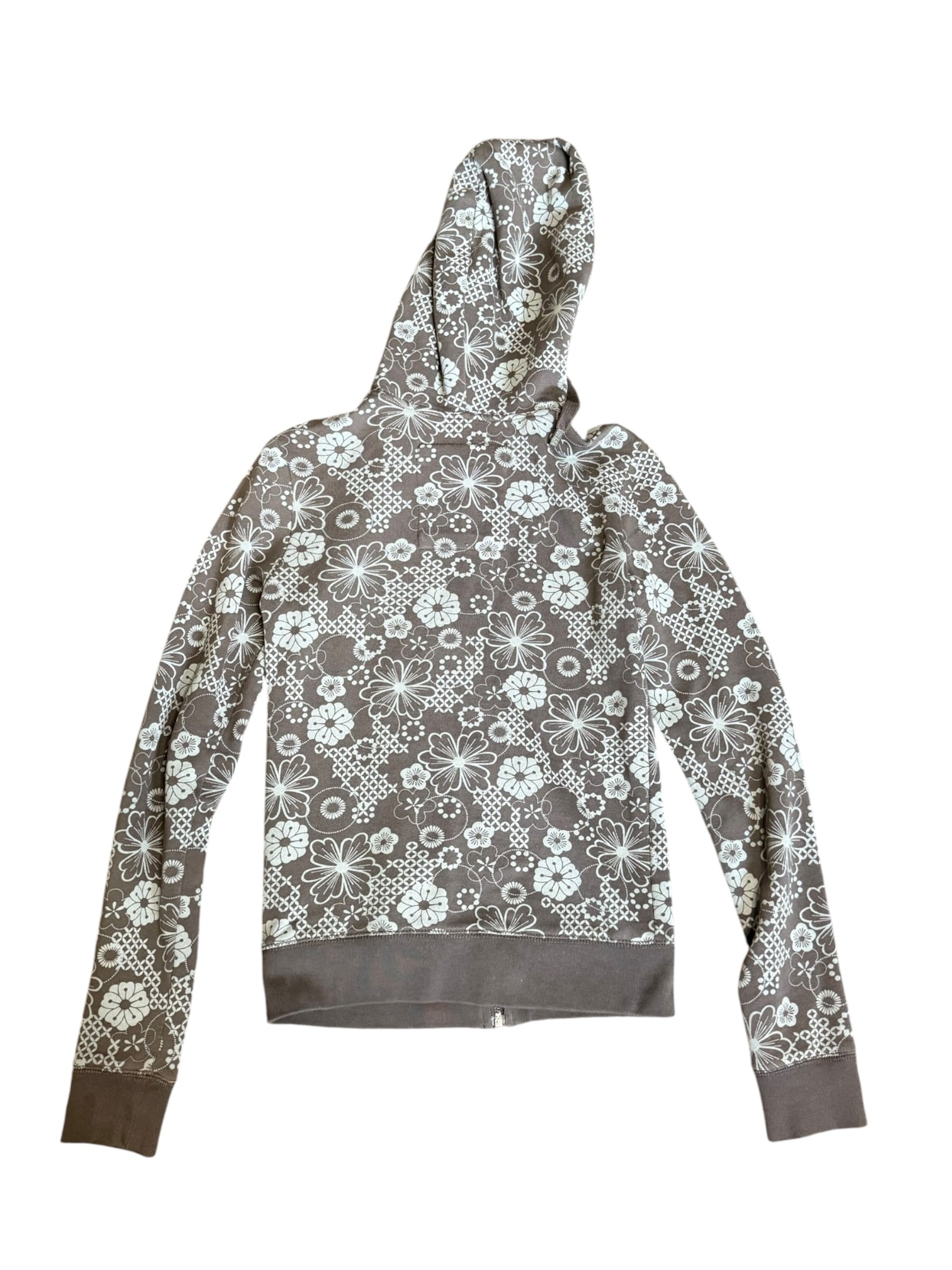 Aeropostale Floral Zip Up (Small)