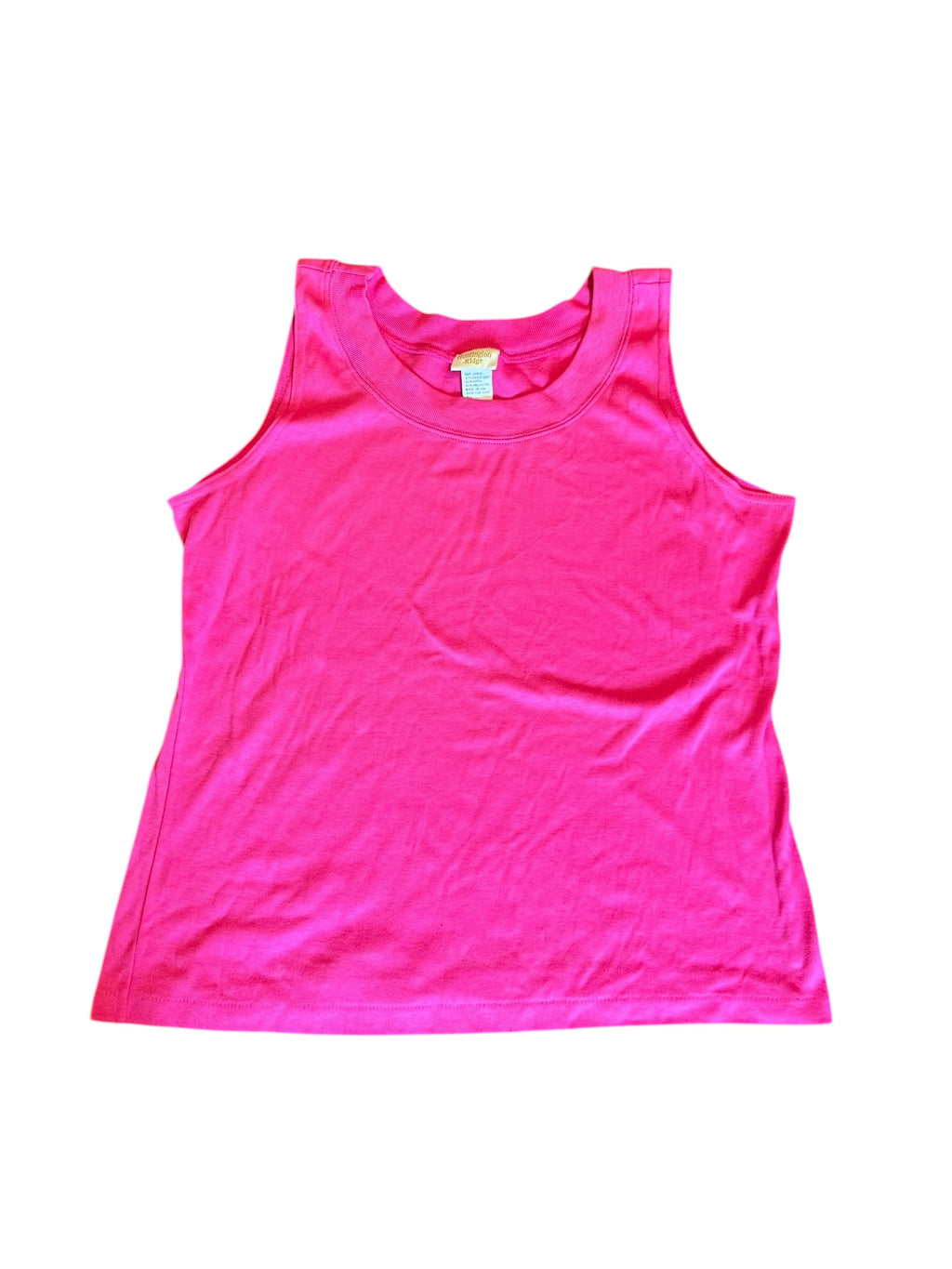 Vintage Hot Pink Tank Top: Large
