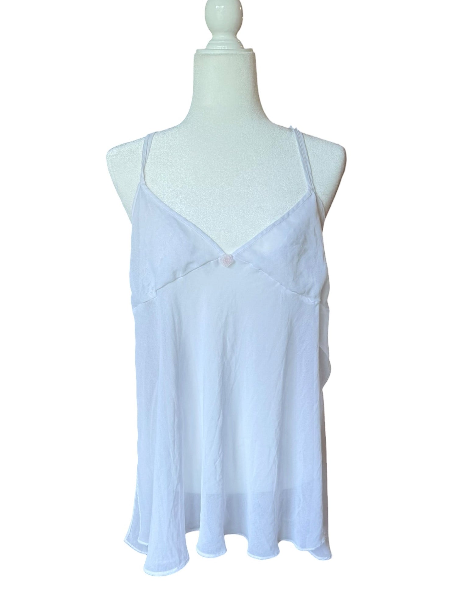 Sheer white Cami Top (2XL)