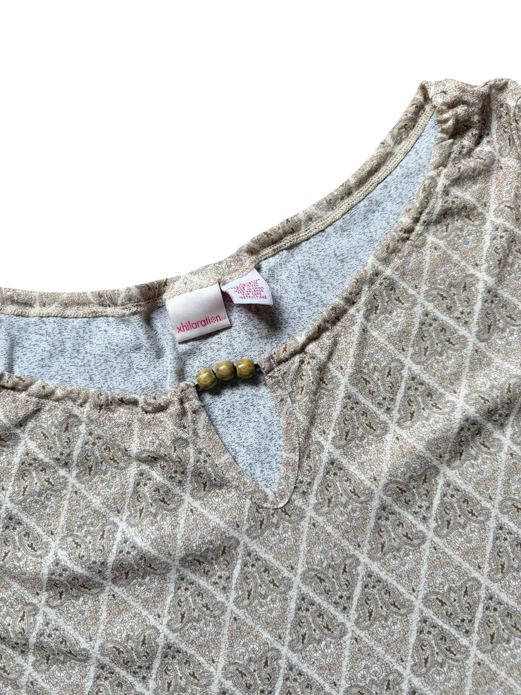 Mesh patterned 3/4 sleeve top (Large)