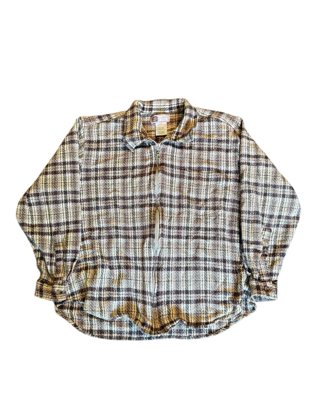 Plaid Women’s Zip Up: Large