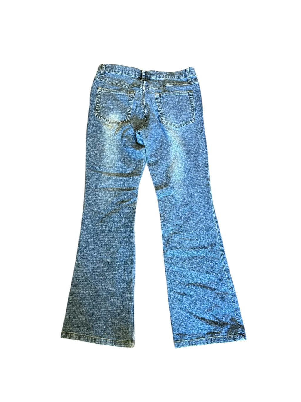 Lace Up Flare Jeans: 29”