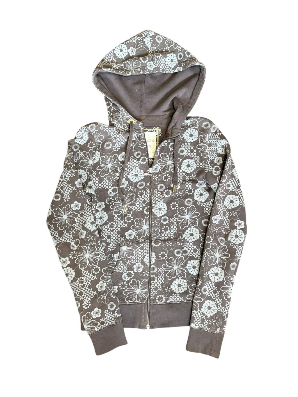Aeropostale Floral Zip Up (Small)
