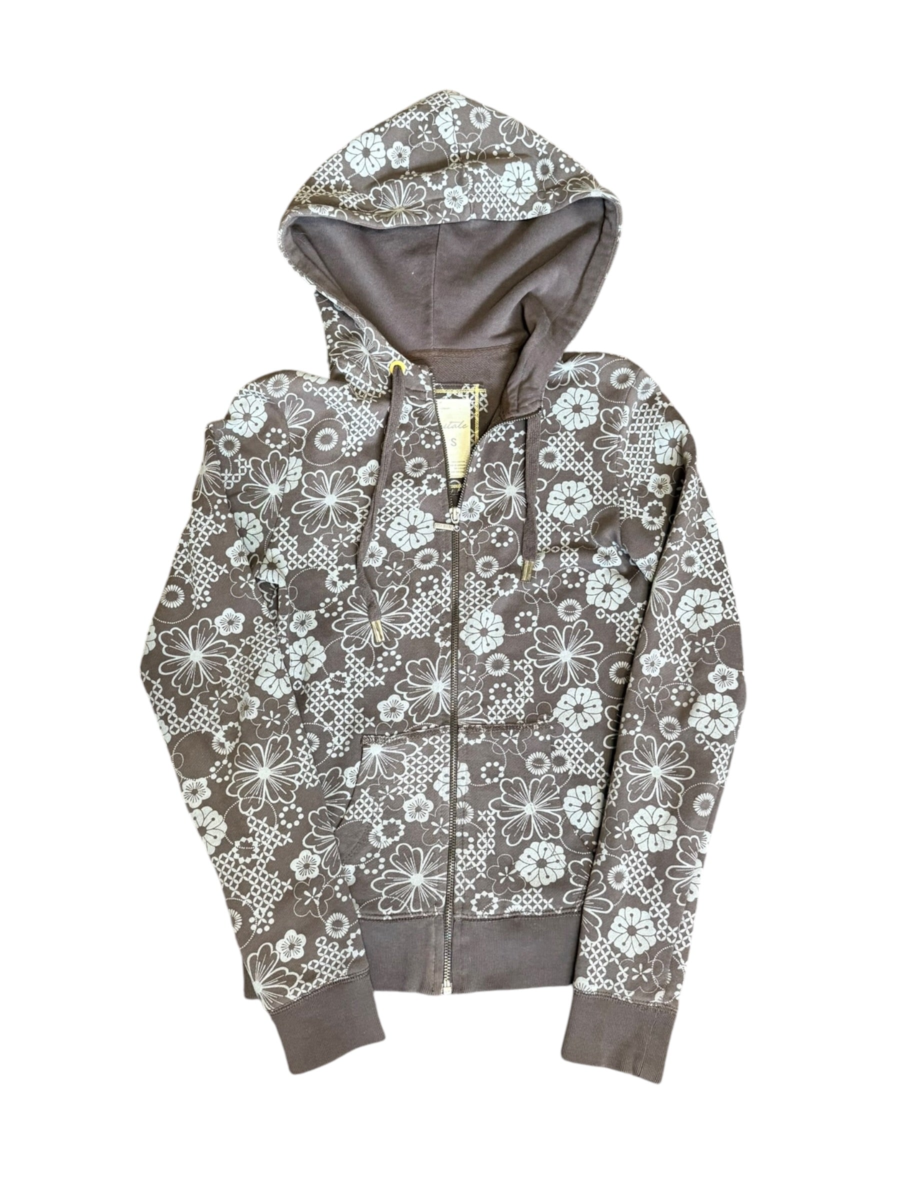 Aeropostale Floral Zip Up (Small)