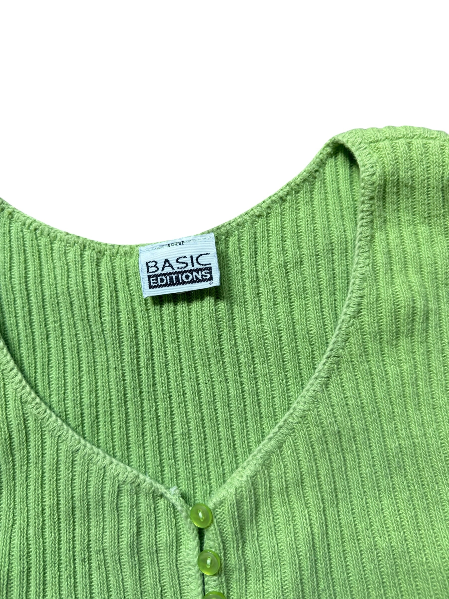 Green Knit Tank Top (Medium)