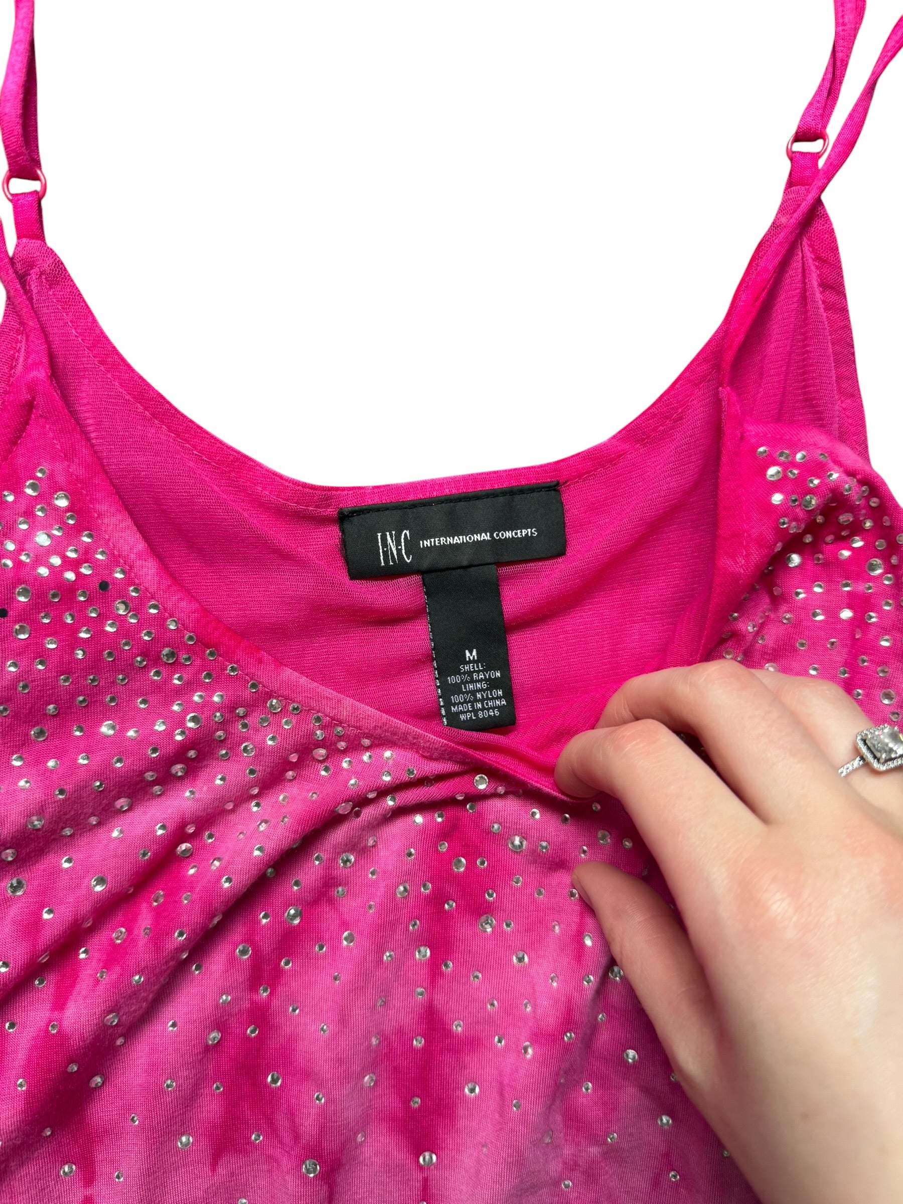 INC International Bedazzled Assymetrical Tank (Medium)
