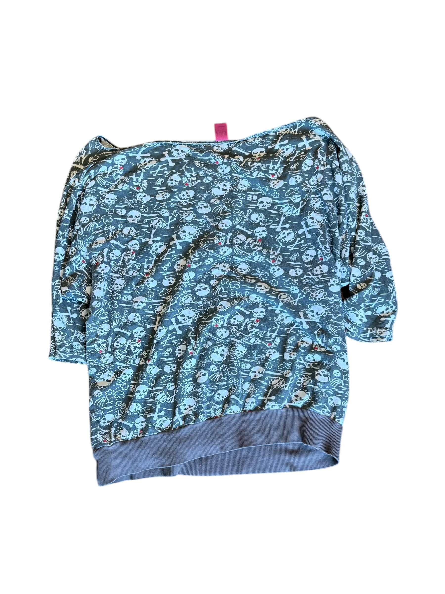 Stephen & Barry’s Off The Shoulder Skull Top: Large