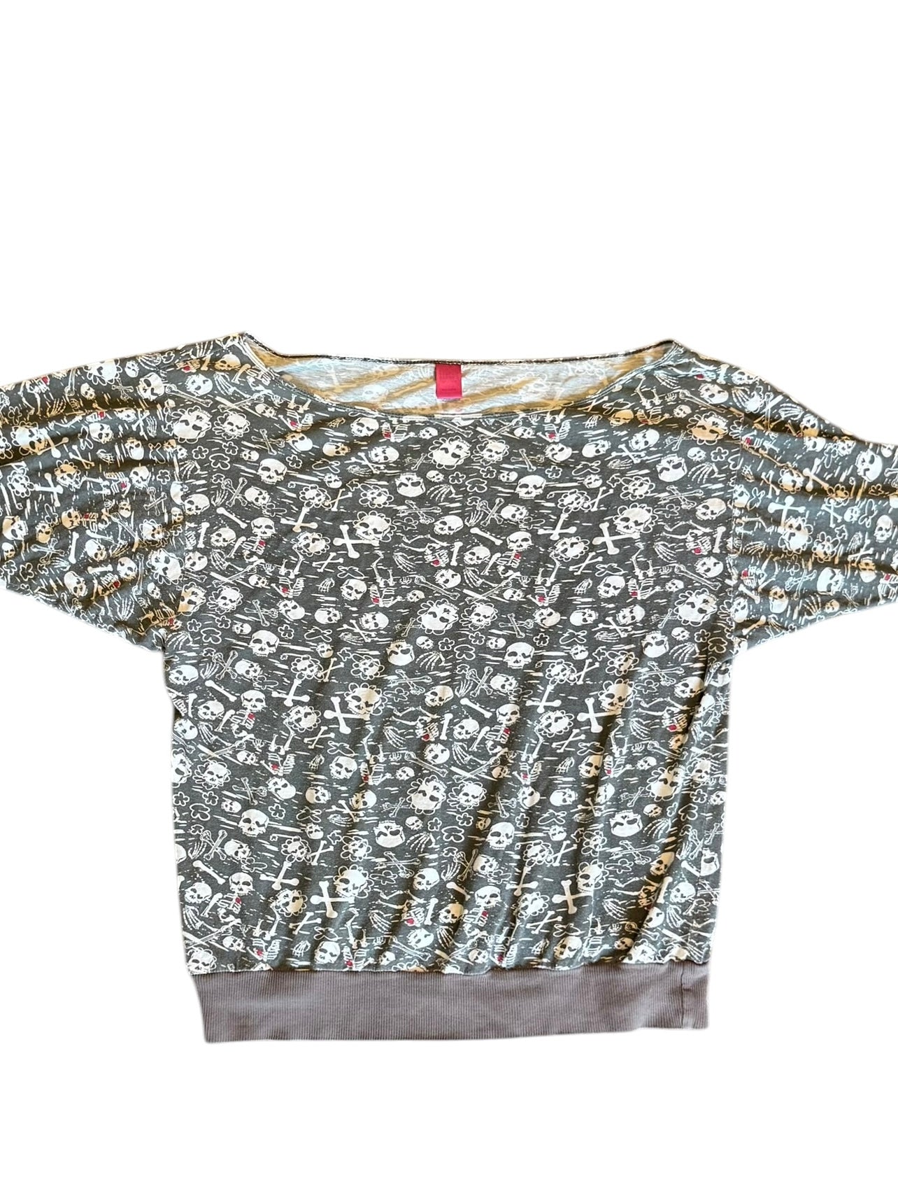Stephen & Barry’s Off The Shoulder Skull Top: Large