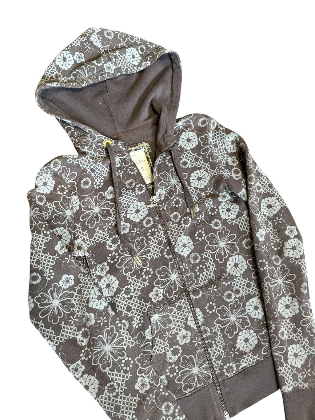 Aeropostale Floral Zip Up (Small)