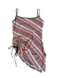Asymmetrical striped top: Small