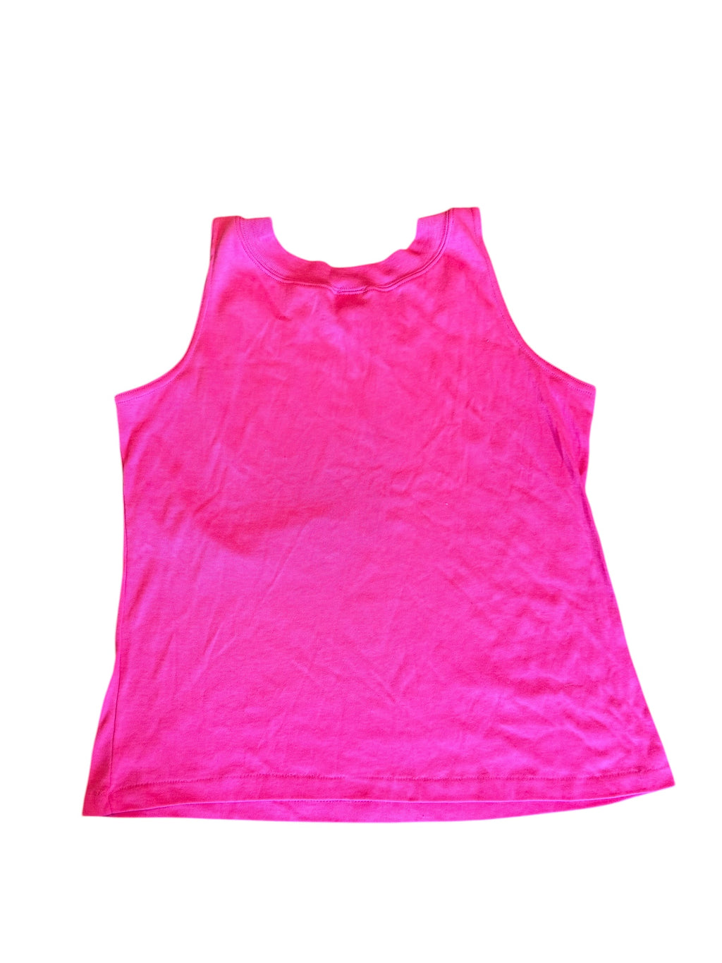 Vintage Hot Pink Tank Top: Large