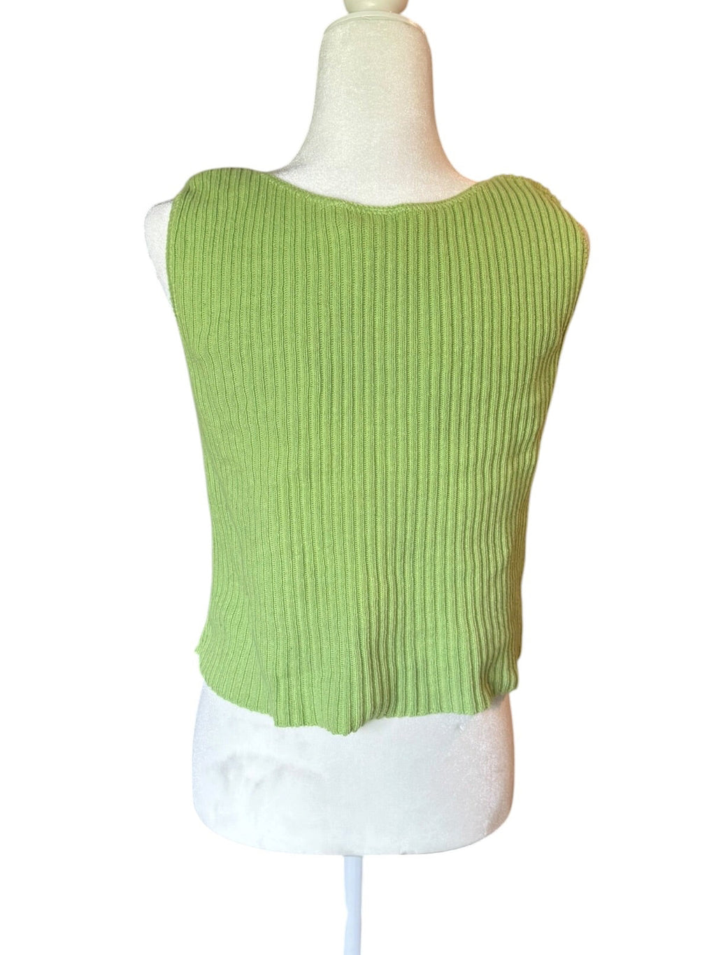 Green Knit Tank Top (Medium)