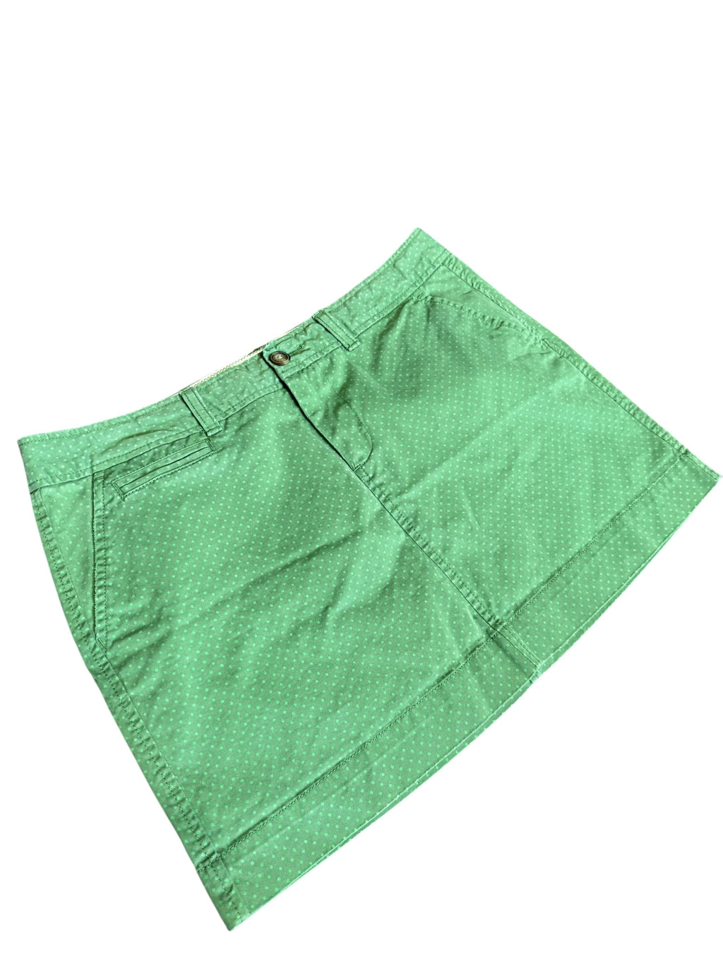 Green Polka Dot Mini Skirt (8)
