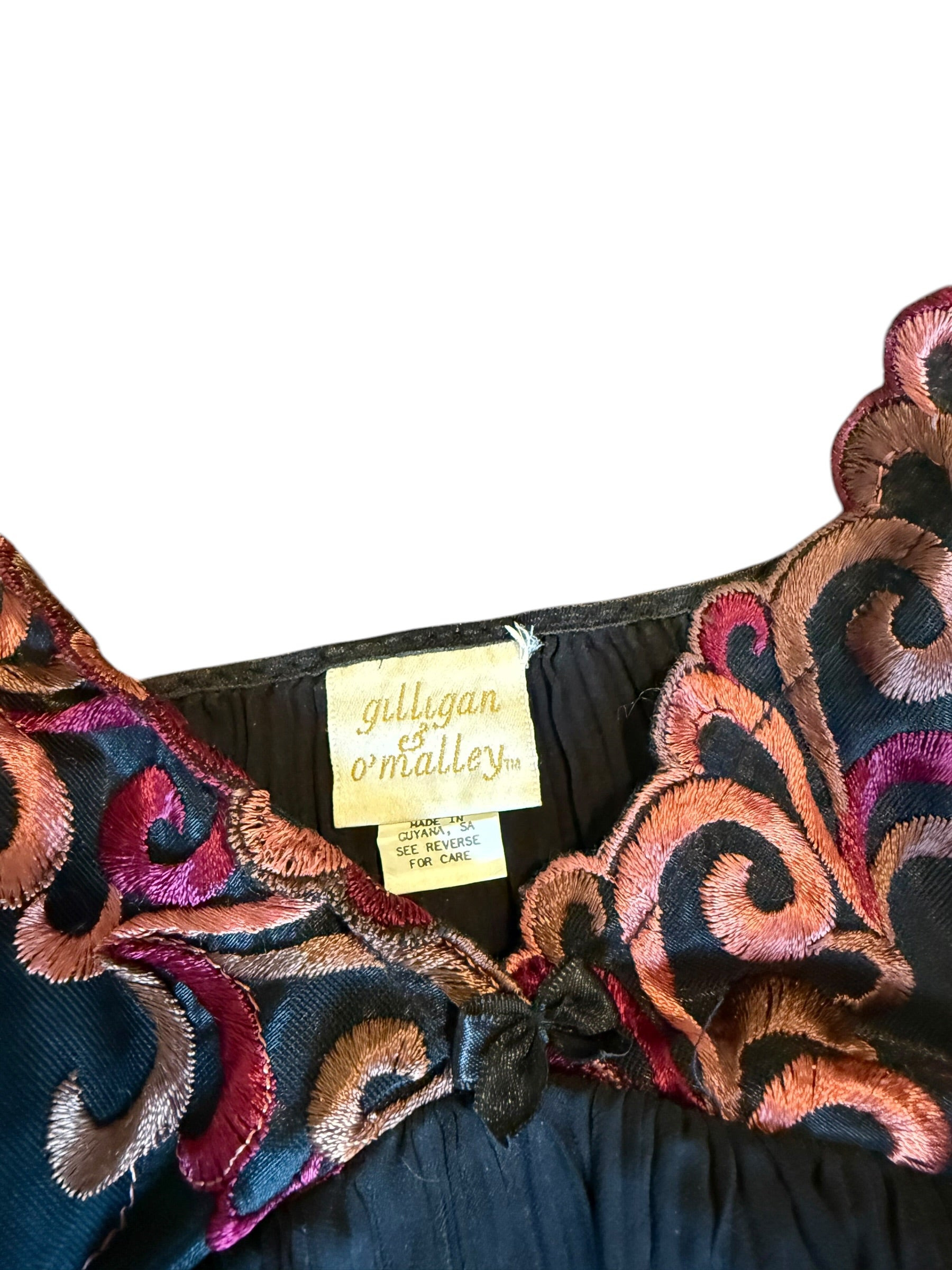 Gilligan and O’Malley embroidered lingerie top: Small