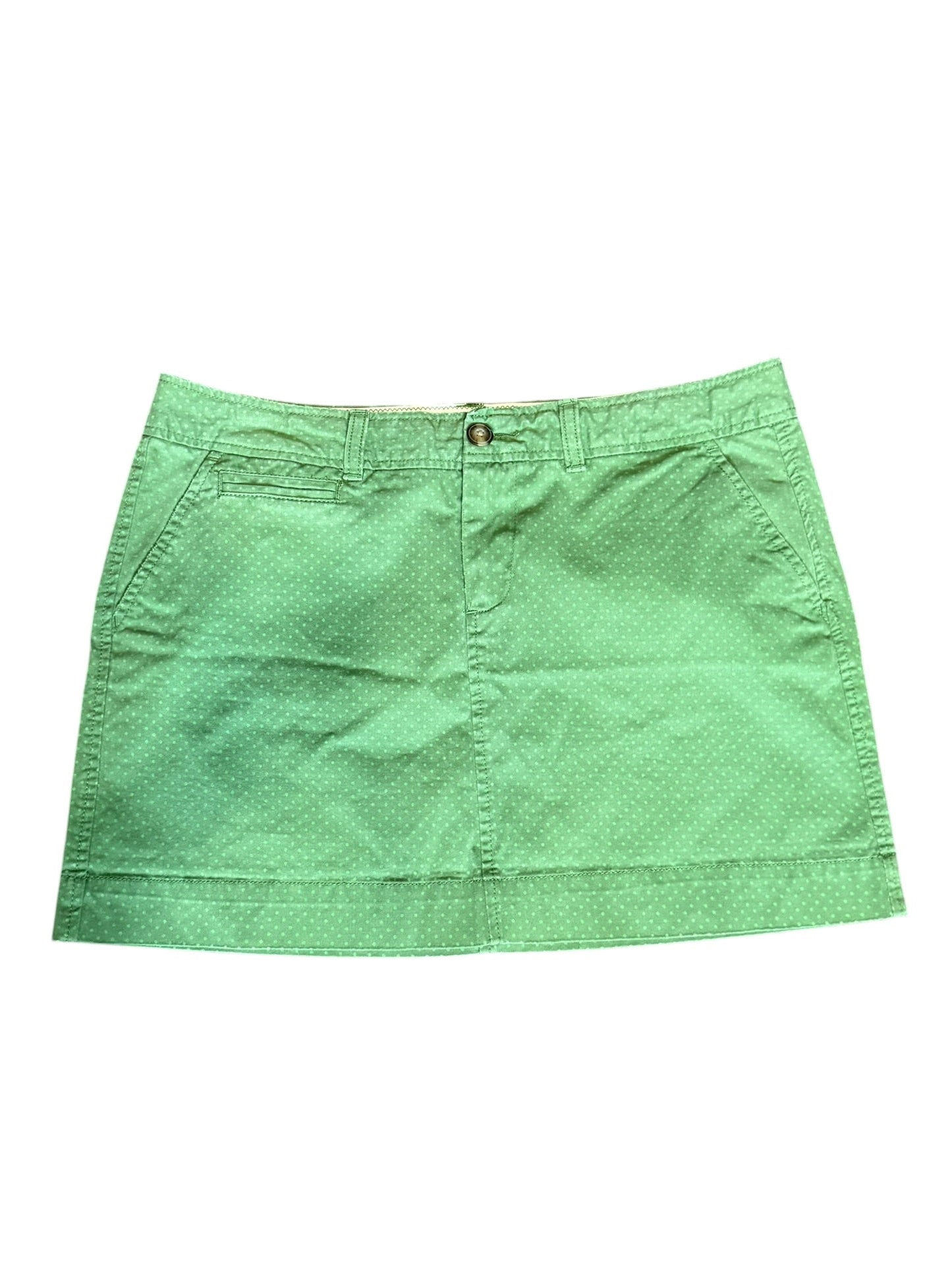 Green Polka Dot Mini Skirt (8)
