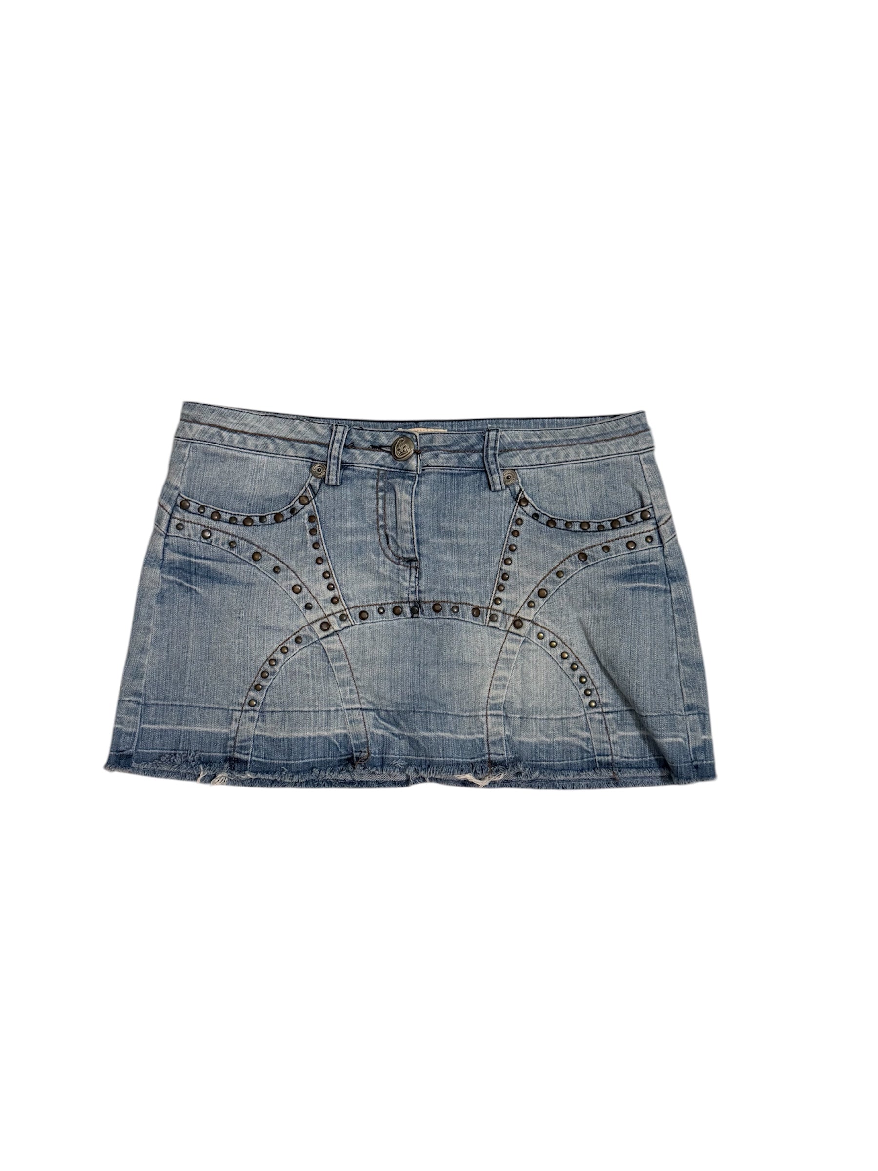 Candies Denim Mini Skirt: 32”