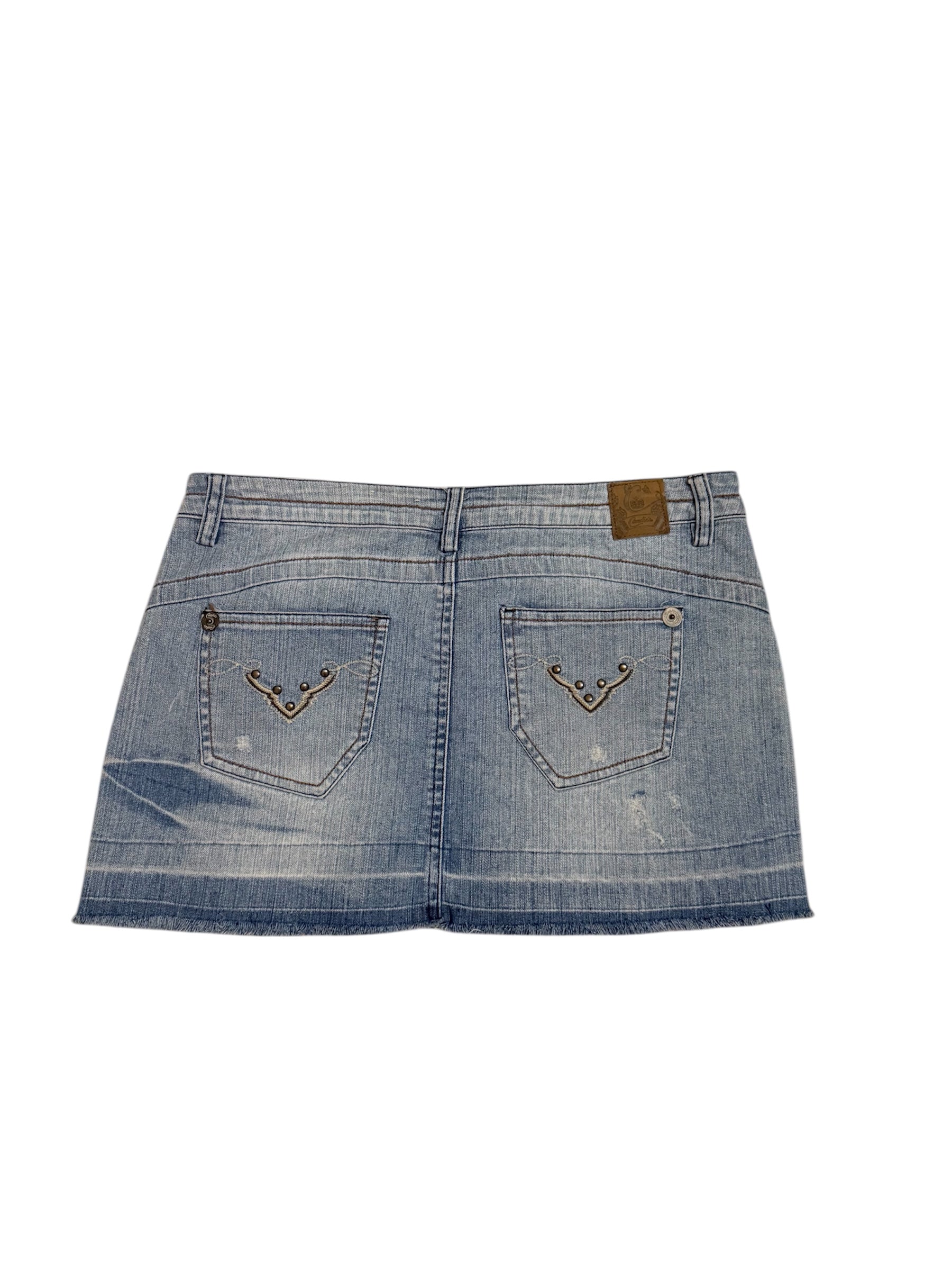 Candies Denim Mini Skirt: 32”