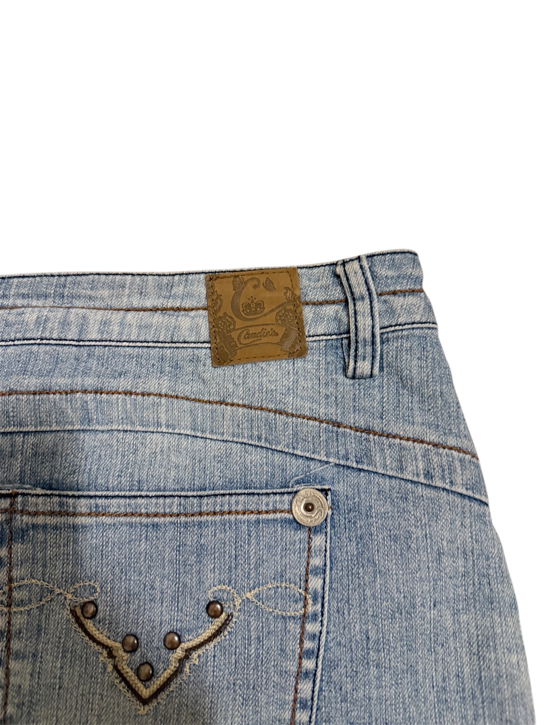 Candies Denim Mini Skirt: 32”